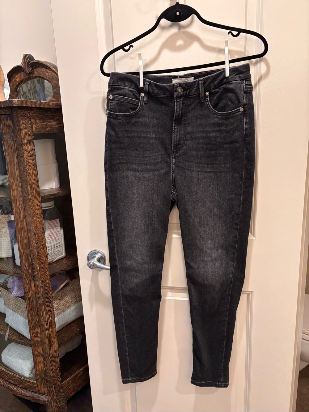 We The Free Washed Black High-Rise Skinny Jeans